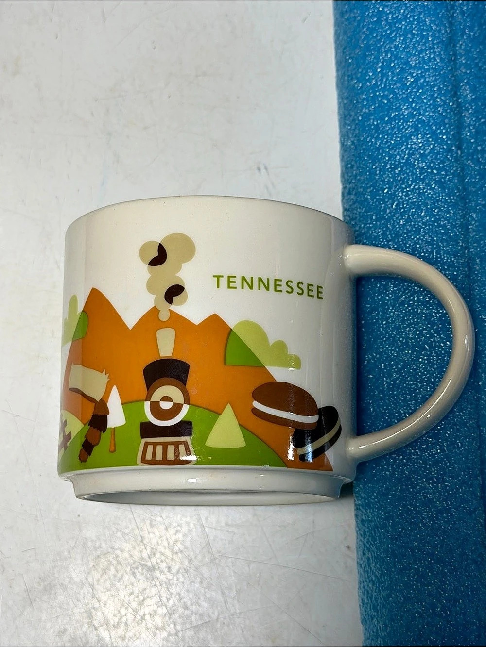 Starbucks You Are Here Collection Tennessee mug Green & White